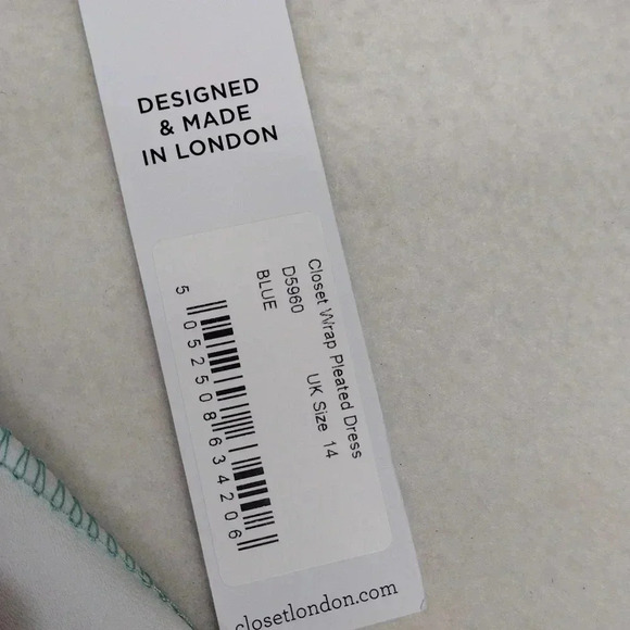 Closet London Stunning New Wrap Dress Size 10 - Geometric Flowy Design - Picture 13 of 15